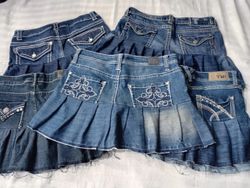 CR5635 Y2K Stil Upcycled Schlagrock