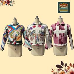 Jaqueta Matelassada Upcycled SS25 com Botões
