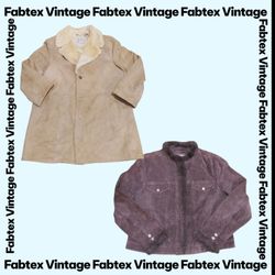 (FV-794) Abrigos / Chaquetas de Ante Y2K