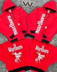 Carhartt x Marlboro front back print active jacket..
