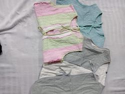 CR5643 Y2K Style Colete de Edredom Reciclado