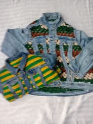 CR5644  Y2K Style Upcycled Patchy Jacket