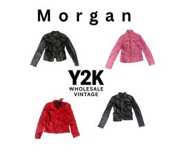 Y2K vintage Leather jacket collection with Morgan ..