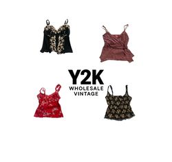 Y2K European Grunge Vixen Cami tops mix (YWV44)