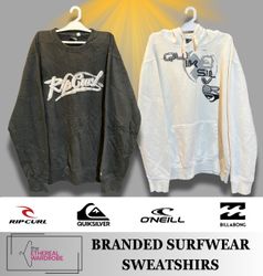 Branded Surfwear Sweatshirts Including Quiksilver,..