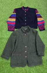 Gilet en mélange de laine vintage Y2K