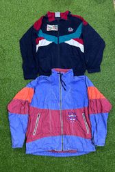 Jaqueta corta-vento vintage sem marca