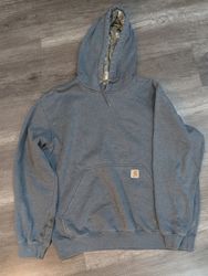 1472 - Carhartt Felpa Casual con Cappuccio 1/4 Zip..