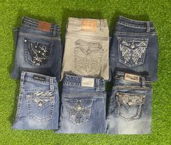 Y2K Embroidered Flared Jeans