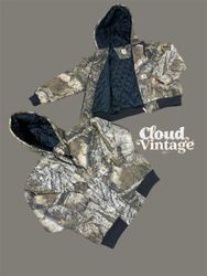 Rework Style Carhartt Jungle print Hoodie Jacket