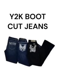 JEANS A TAGLIO BOOT Y2K