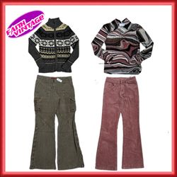 Waffle Grounded Jeans & Tops(FV-227)