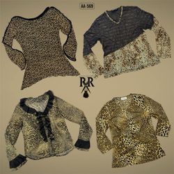 Y2K The Animal Print Full Sleeve Tops (AA-569)