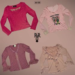 Y2K Baby In Pink Full Sleeve Tops (AA-570)
