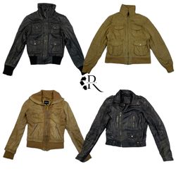 Y2K Era Cyber Girl Leather Jacket RW-1392