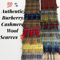 Authentic Burberry Cashmere Wool Scarves 🧣 10/10