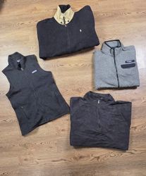 Mix branded fleece jacket