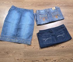 Jupes en denim mi-longues
