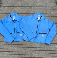 Carhartt Damen Ge croppt Denim Überarbeiteter Stil..