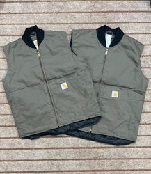 Carhartt Rework Style Olivgrüne Gilets