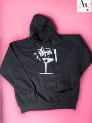 Stussy rework style printed hoodies