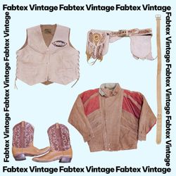 (FV-813) Pacote de Mistura de Couro Suede Vintage ..