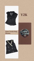 Y2K Pure atwist Poly Blouse
