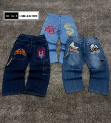 Embroided Hip Hop Baggy Jeans {18/12}