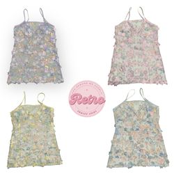 Y2k embellished and beaded tops (E)