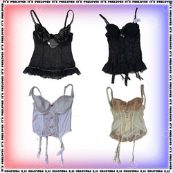 Coquette in Monochroome - Sheer Corset Tops (SS-17..