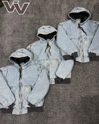 Carhartt reworked style acid wash active jackets #..