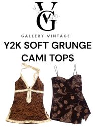 Y2K SOFT GRUNGE CAMI TOPS