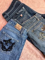 Damen Schlagjeans y2k