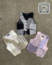 Upcycled RL Patchwork Weste