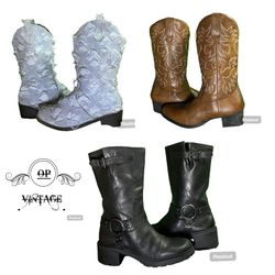 Op vintage 123 Stylish Cowboy Boots
