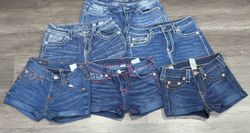 1574 - Upcycled Miss Me , True Religion Denim Shor..