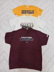 T-shirts universitaires imprimés ZV1209 sans marqu..