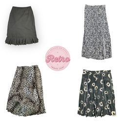 Y2Kブラックラッフルミニスカート – ソフトグランジエッセンシャル (E)