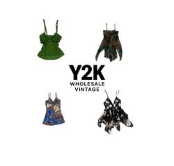 Y2K European Grunge Vixen Cami tops mix (YWV60)