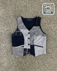 Upcycled RL Patchwork Vest