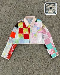 Upcycled Quilted Cropped Jacket