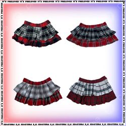 Saia Mini Plissada de Flanela Reciclada (SS-1738)