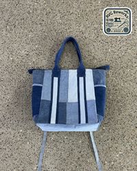 Sac à dos convertible en denim recyclé