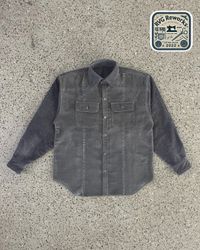 Chemise surdimensionnée en velours côtelé recyclé