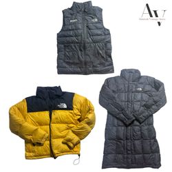 Les doudounes The North Face.