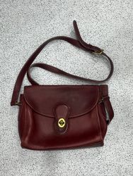 Leather coach bag