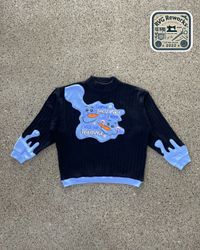 Upcycled Motif Knit Fusion Sweater