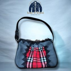 Upcycled burberry tote bags