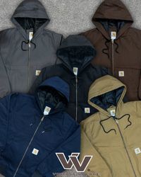 Carhartt reworked style mix colour hooded jackets ..