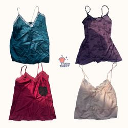 Y2K Silk & Lace Cami Tops Bundle | Slumber Party E..
